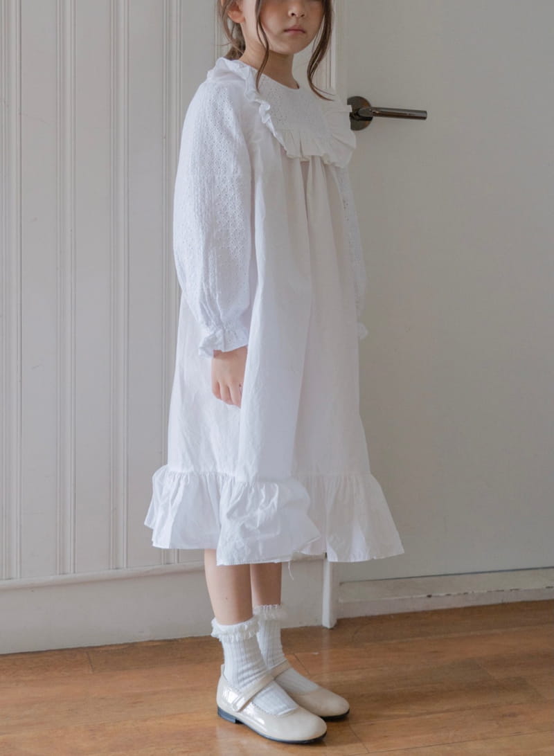 LE BEV - Korean Children Fashion - #Kfashion4kids - Lace Mone One-piece