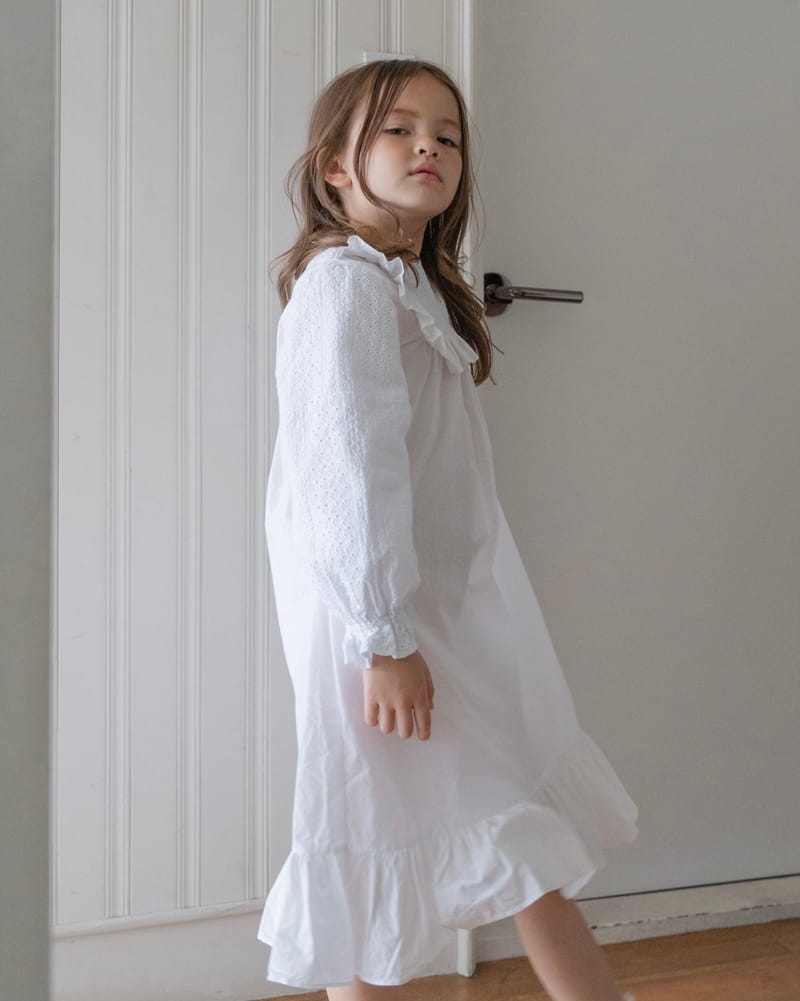 LE BEV - Korean Children Fashion - #Kfashion4kids - Lace Mone One-piece - 2