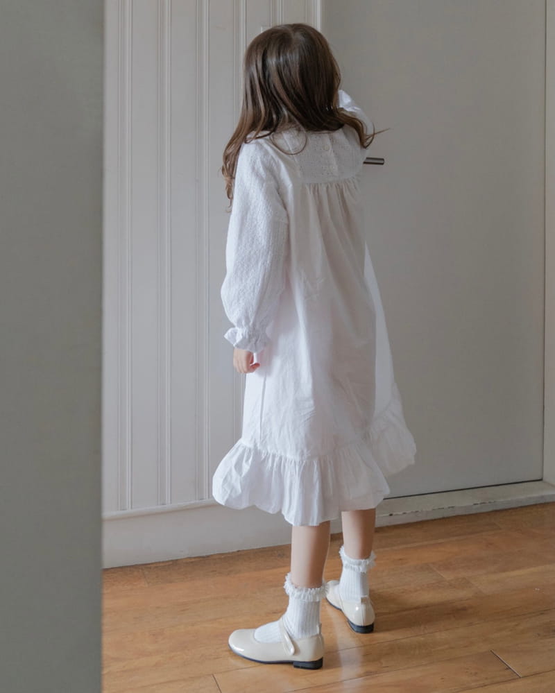 LE BEV - Korean Children Fashion - #Kfashion4kids - Lace Mone One-piece - 4