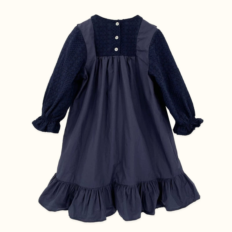LE BEV - Korean Children Fashion - #Kfashion4kids - Lace Mone One-piece - 7