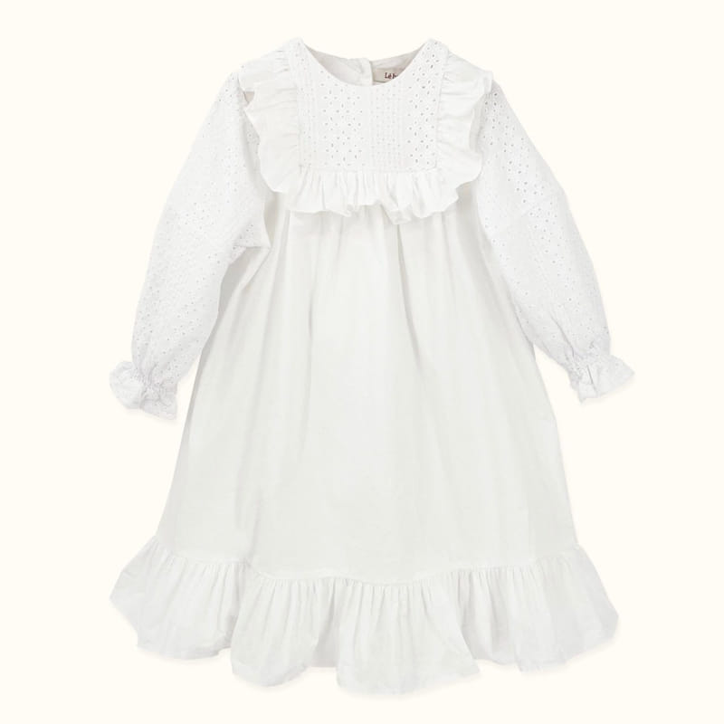 LE BEV - Korean Children Fashion - #Kfashion4kids - Lace Mone One-piece - 8