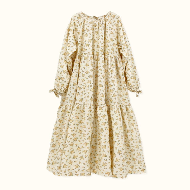 LE BEV - Korean Children Fashion - #Kfashion4kids - Adult Flower Pintuck One-piece - 5