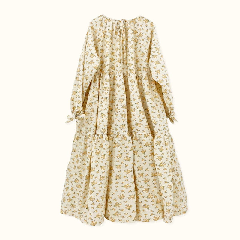 LE BEV - Korean Children Fashion - #Kfashion4kids - Adult Flower Pintuck One-piece - 6