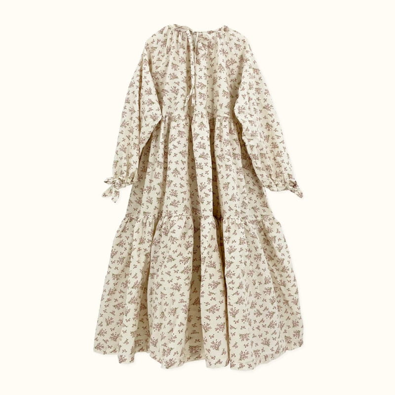 LE BEV - Korean Children Fashion - #Kfashion4kids - Adult Flower Pintuck One-piece - 8
