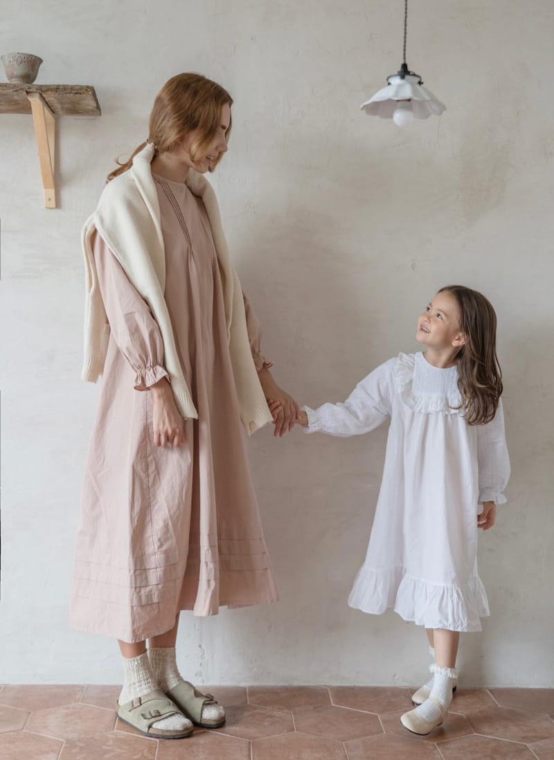 LE BEV - Korean Children Fashion - #Kfashion4kids - Adult Pintuck One-piece - 10
