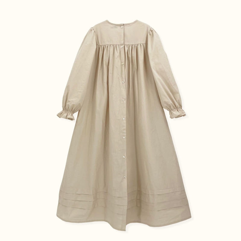LE BEV - Korean Children Fashion - #Kfashion4kids - Adult Pintuck One-piece - 12