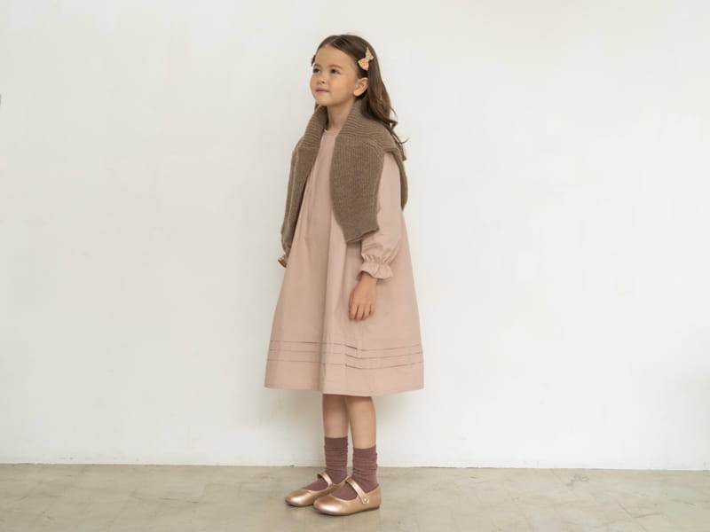 LE BEV - Korean Children Fashion - #Kfashion4kids - Pintuck One-piece - 4