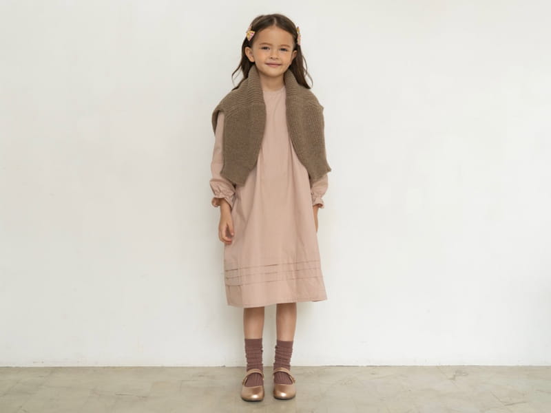 LE BEV - Korean Children Fashion - #Kfashion4kids - Pintuck One-piece - 6