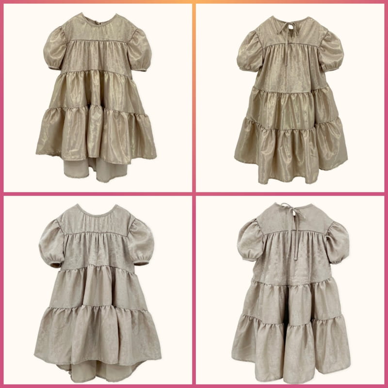 LE BEV - Korean Children Fashion - #Kfashion4kids - Unbalnace Bling Dress - 4