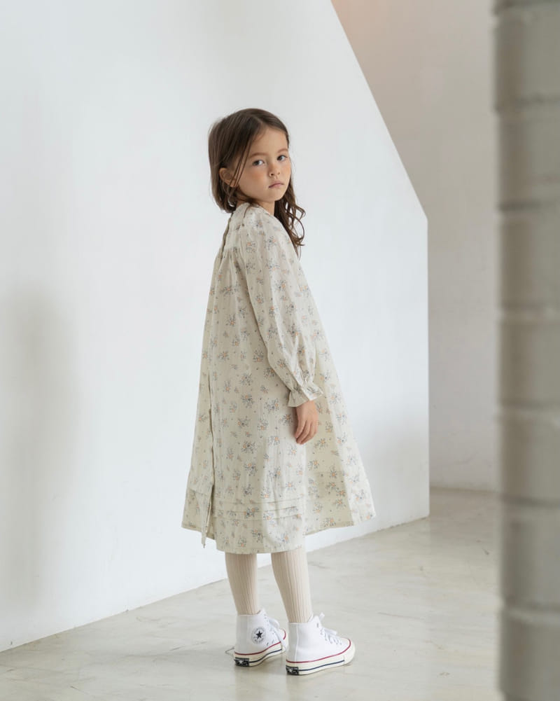LE BEV - Korean Children Fashion - #Kfashion4kids - Flower Pintuck One-piece - 7