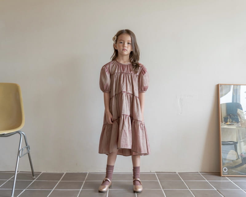 LE BEV - Korean Children Fashion - #Kfashion4kids - Two Tone Shine One-piece