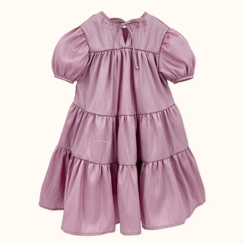 LE BEV - Korean Children Fashion - #Kfashion4kids - Two Tone Shine One-piece - 12