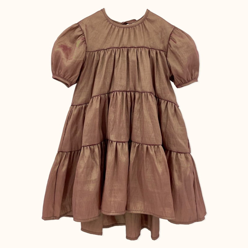 LE BEV - Korean Children Fashion - #Kfashion4kids - Two Tone Shine One-piece - 9
