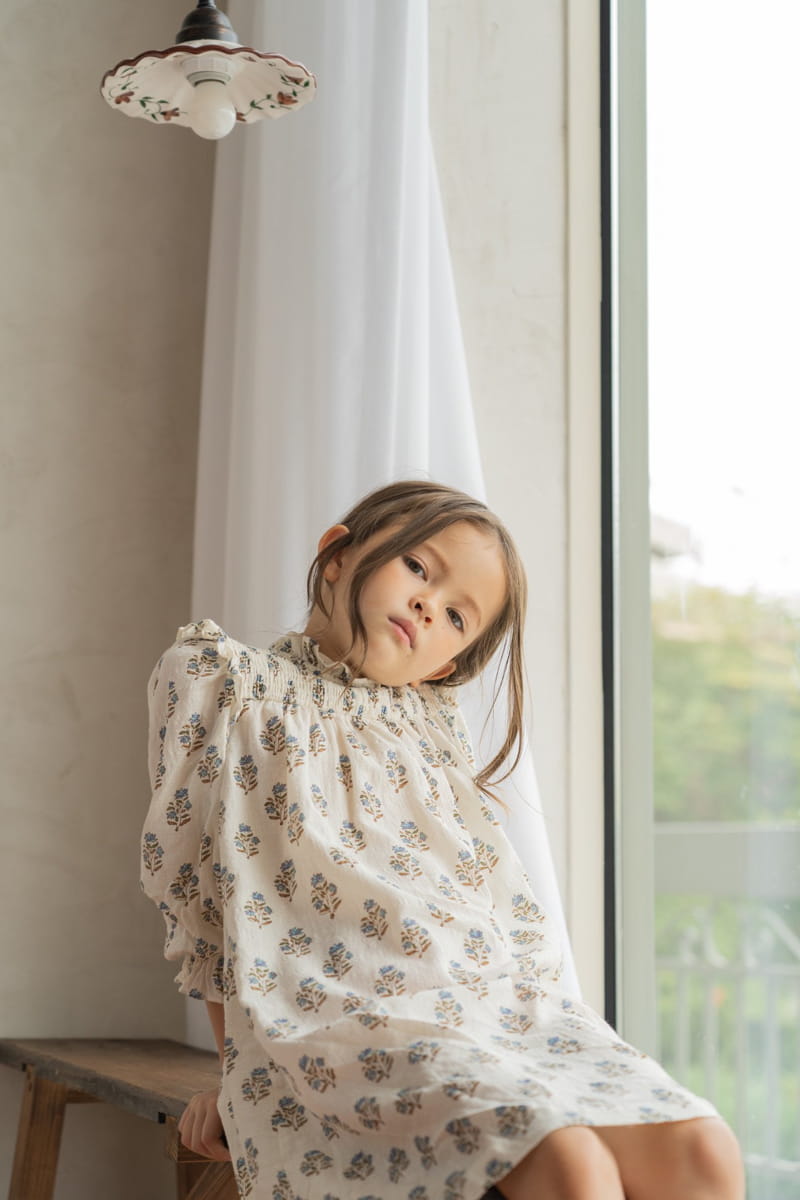 LE BEV - Korean Children Fashion - #Kfashion4kids - Mont Ble One-piece - 2