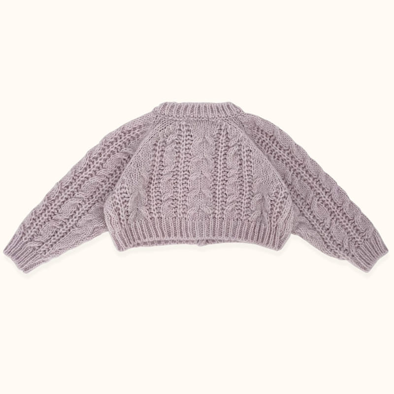 LE BEV - Korean Children Fashion - #Kfashion4kids - Lu Cable Cardigan