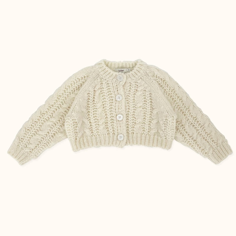 LE BEV - Korean Children Fashion - #Kfashion4kids - Lu Cable Cardigan - 2