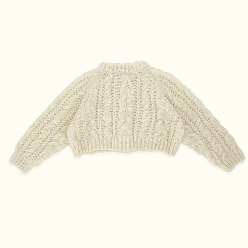 LE BEV - Korean Children Fashion - #Kfashion4kids - Lu Cable Cardigan - 3