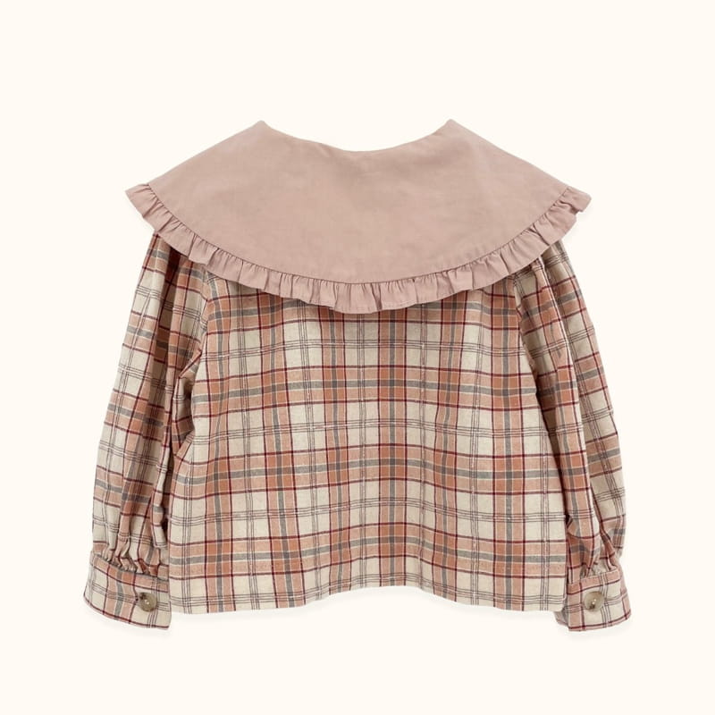 LE BEV - Korean Children Fashion - #Kfashion4kids - Check Frill Jacket