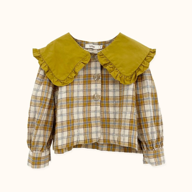 LE BEV - Korean Children Fashion - #Kfashion4kids - Check Frill Jacket - 2