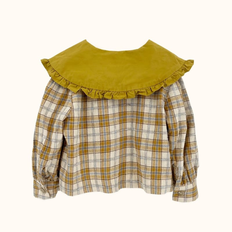 LE BEV - Korean Children Fashion - #Kfashion4kids - Check Frill Jacket - 3