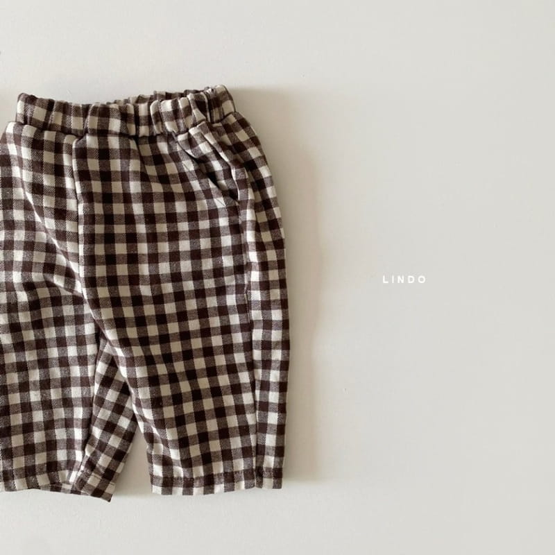 LINDO - Korean Children Fashion - #Kfashion4kids - Momo Check Pants - 3