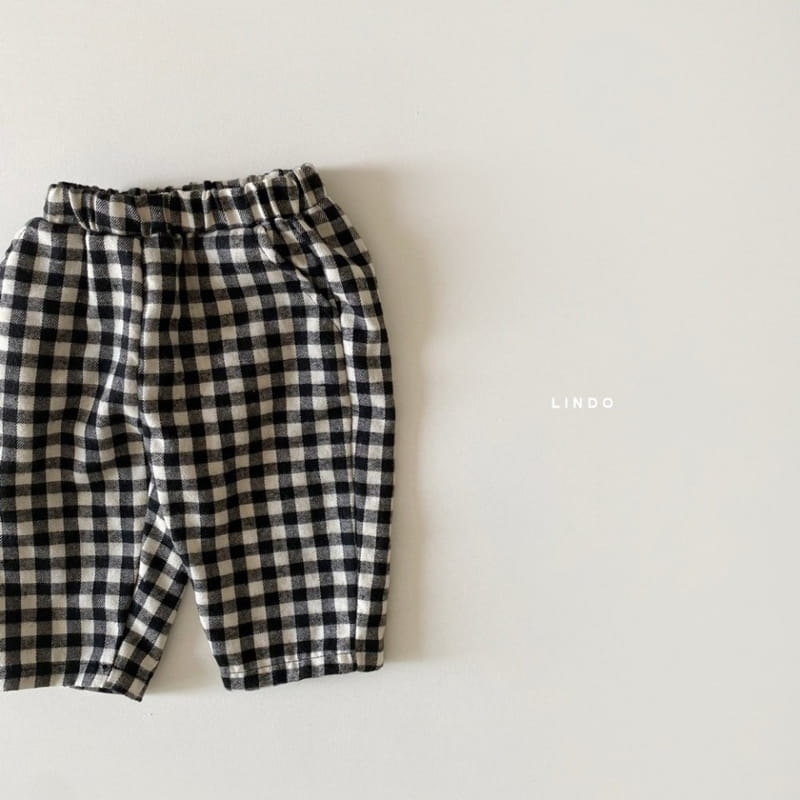 LINDO - Korean Children Fashion - #Kfashion4kids - Momo Check Pants - 4