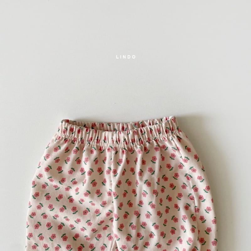 LINDO - Korean Children Fashion - #Kfashion4kids - Lovely Flower Slacks - 6