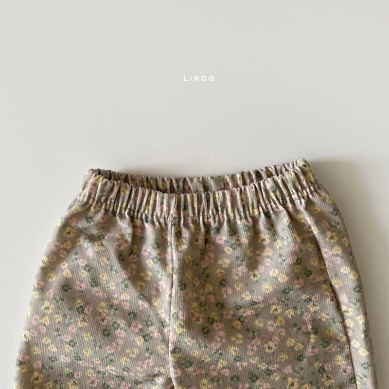 LINDO - Korean Children Fashion - #Kfashion4kids - Lovely Flower Slacks - 9