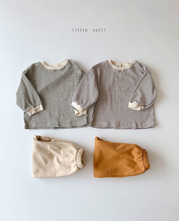 LITTLE COLLI - Korean Children Fashion - #Kfashion4kids - Bebe Small Stripes Tee
