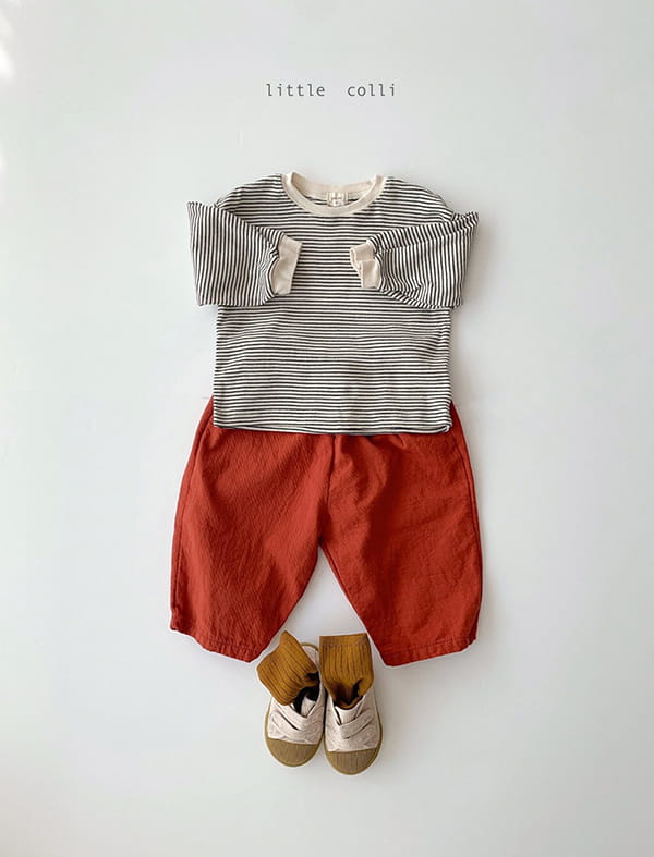 LITTLE COLLI - Korean Children Fashion - #Kfashion4kids - Bebe Small Stripes Tee - 2