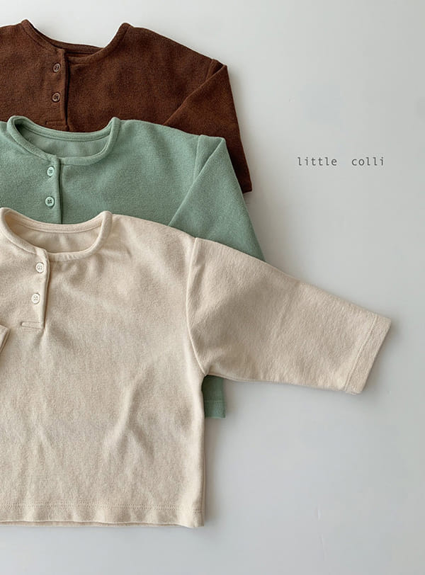 LITTLE COLLI - Korean Children Fashion - #Kfashion4kids - Bebe Tery Top Bottom Set - 2