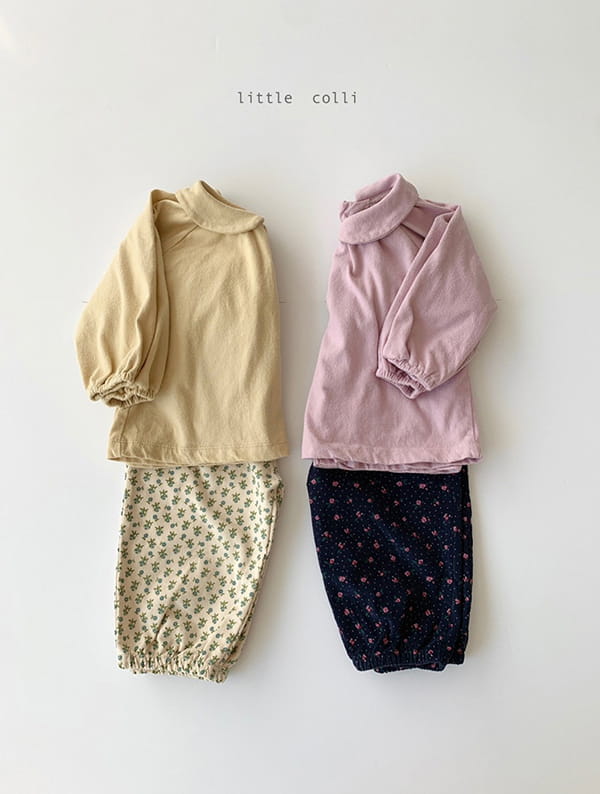 LITTLE COLLI - Korean Children Fashion - #Kfashion4kids - Bebe Small Flower Rib Bloomer - 3