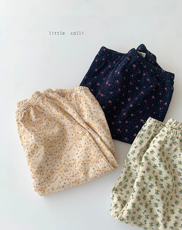 LITTLE COLLI - Korean Children Fashion - #Kfashion4kids - Bebe Small Flower Rib Bloomer - 5