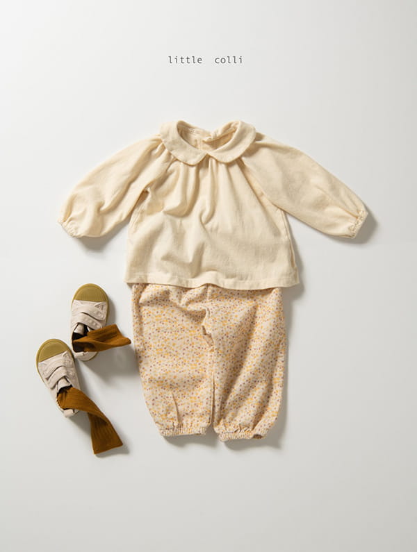 LITTLE COLLI - Korean Children Fashion - #Kfashion4kids - Bebe Small Flower Rib Bloomer - 7