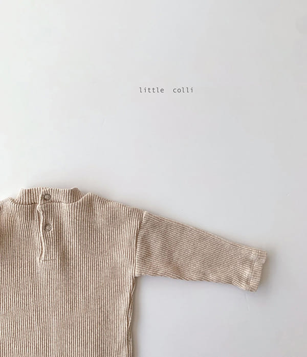 LITTLE COLLI - Korean Children Fashion - #Kfashion4kids - Bebe Rib Turtleneck 