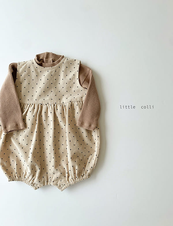 LITTLE COLLI - Korean Children Fashion - #Kfashion4kids - Bebe Autumn Rib Bodysuit