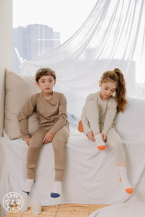 LOVE AND PEACE - Korean Children Fashion - #Kfashion4kids - Heat Warm Easywear - 7