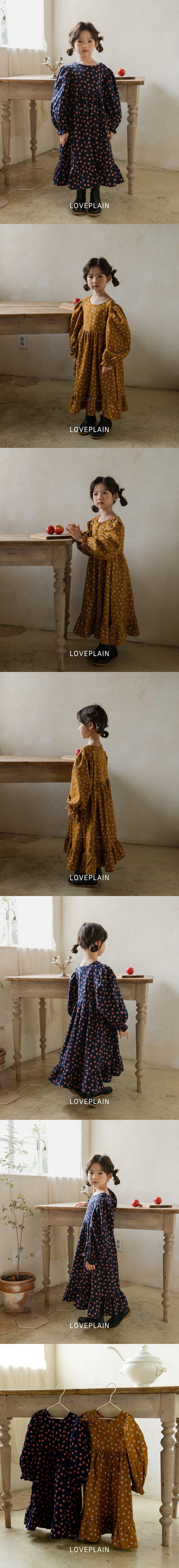 LOVE PLAIN - Korean Children Fashion - #Kfashion4kids - Rose One-piece