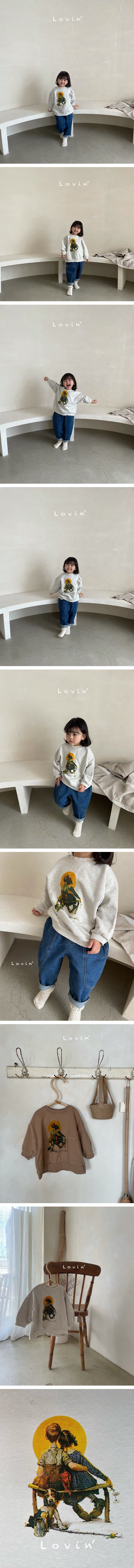 LOVIN - Korean Children Fashion - #Kfashion4kids - Moon Sweatshirt