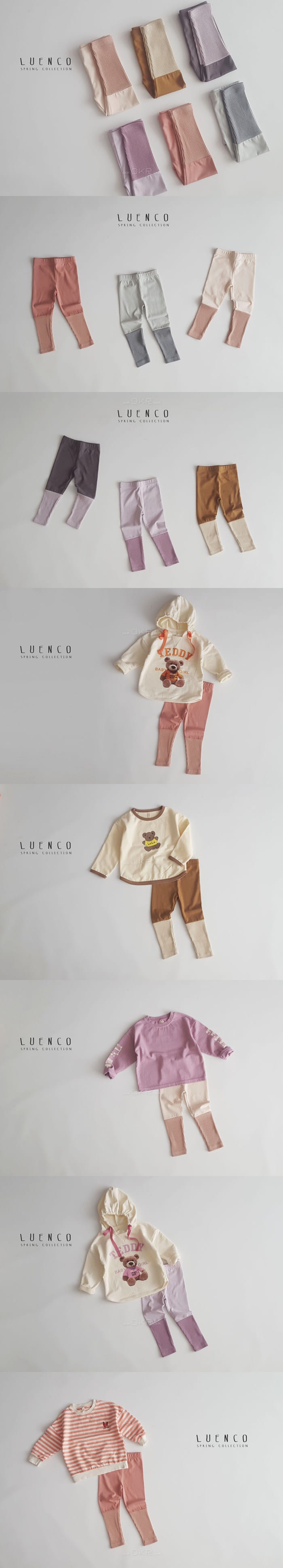 LUENCO - Korean Children Fashion - #Kfashion4kids - Rib Colored Leggings
