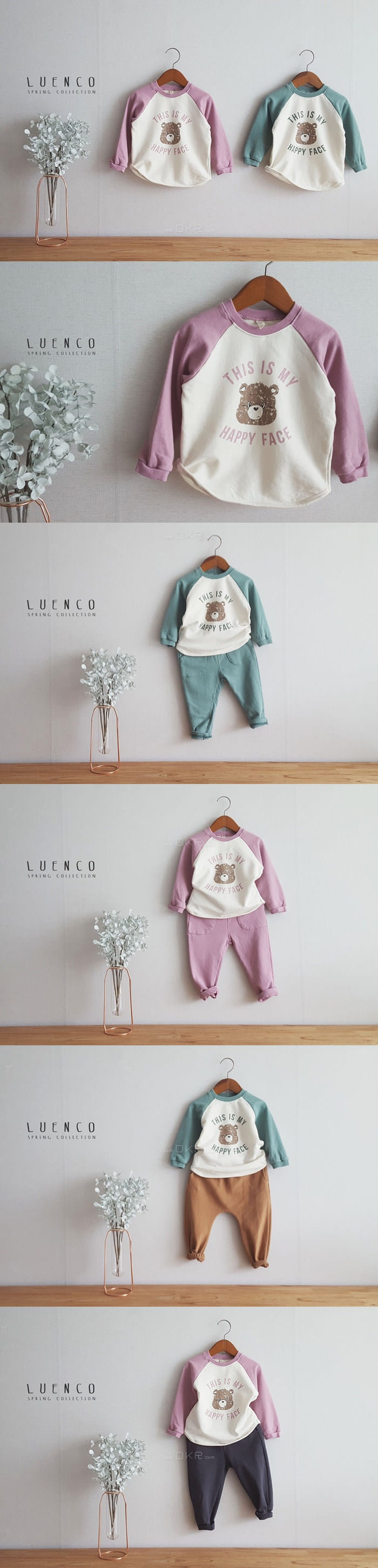 LUENCO - Korean Children Fashion - #Kfashion4kids - Pastel Raglan Tee