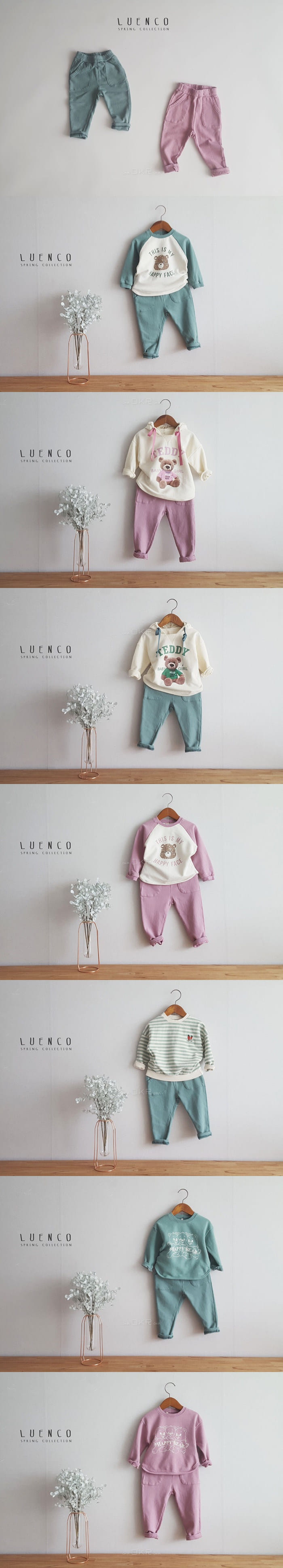 LUENCO - Korean Children Fashion - #Kfashion4kids - Pastel Slim Baggy Pants