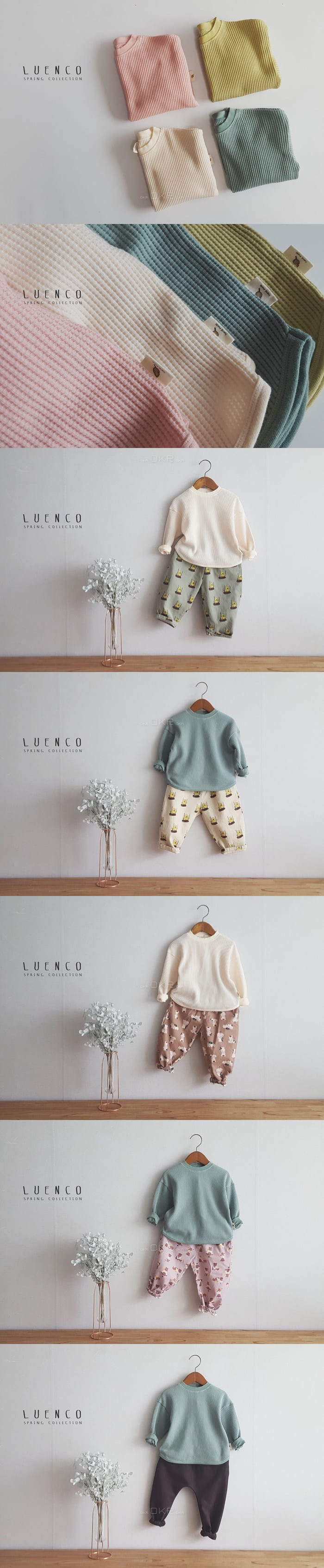 LUENCO - Korean Children Fashion - #Kfashion4kids - Pure Waffle Tee