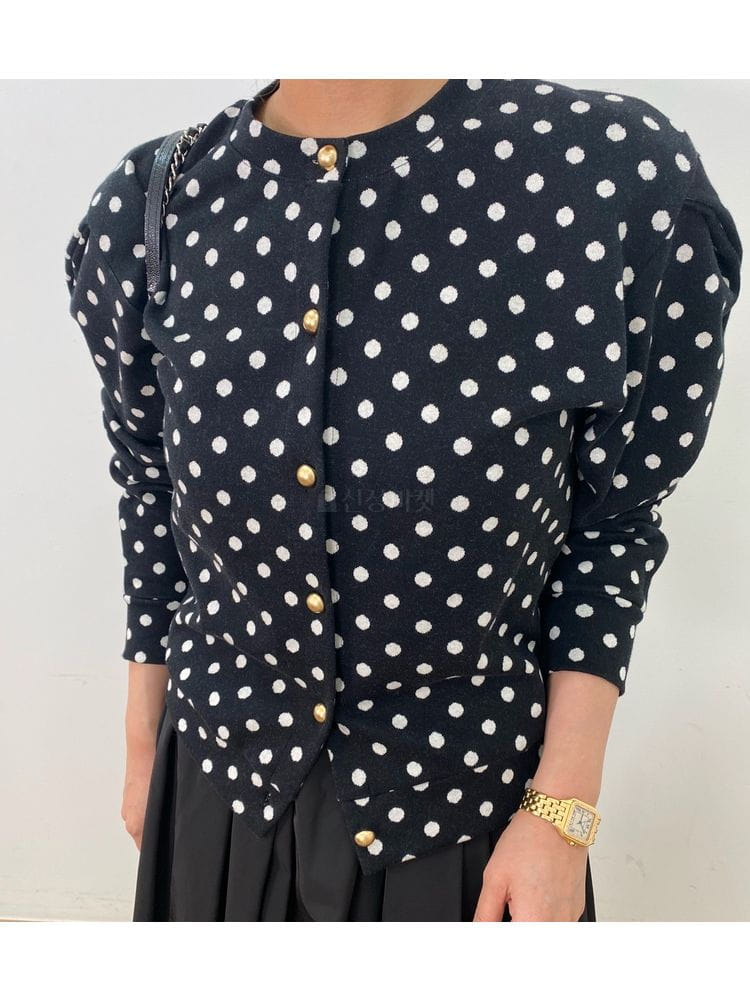 MERRY J - Korean Children Fashion - #Kfashion4kids - Dots Cardigan - 2