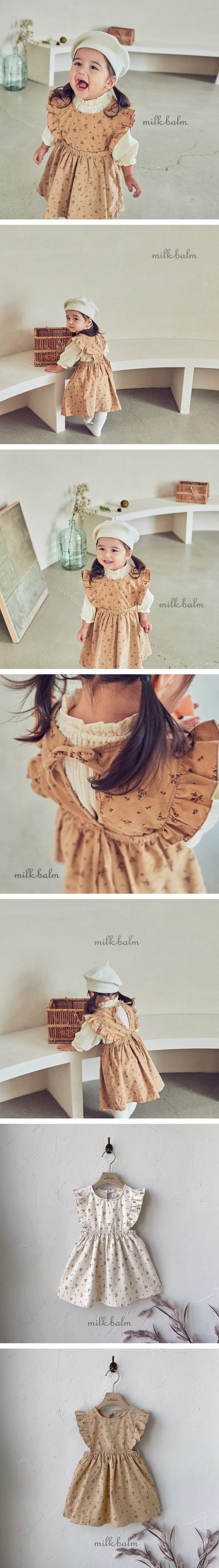MILK BALM - Korean Children Fashion - #Kfashion4kids - Milk Frill One-piece