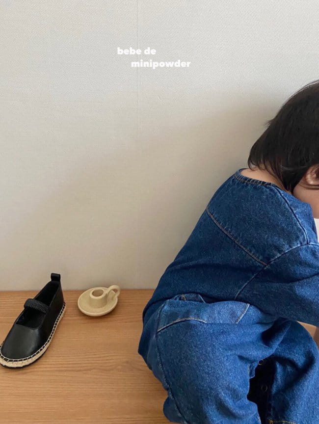 MINI POWDER - Korean Children Fashion - #Kfashion4kids - Pocket Denim Bodysuit - 4