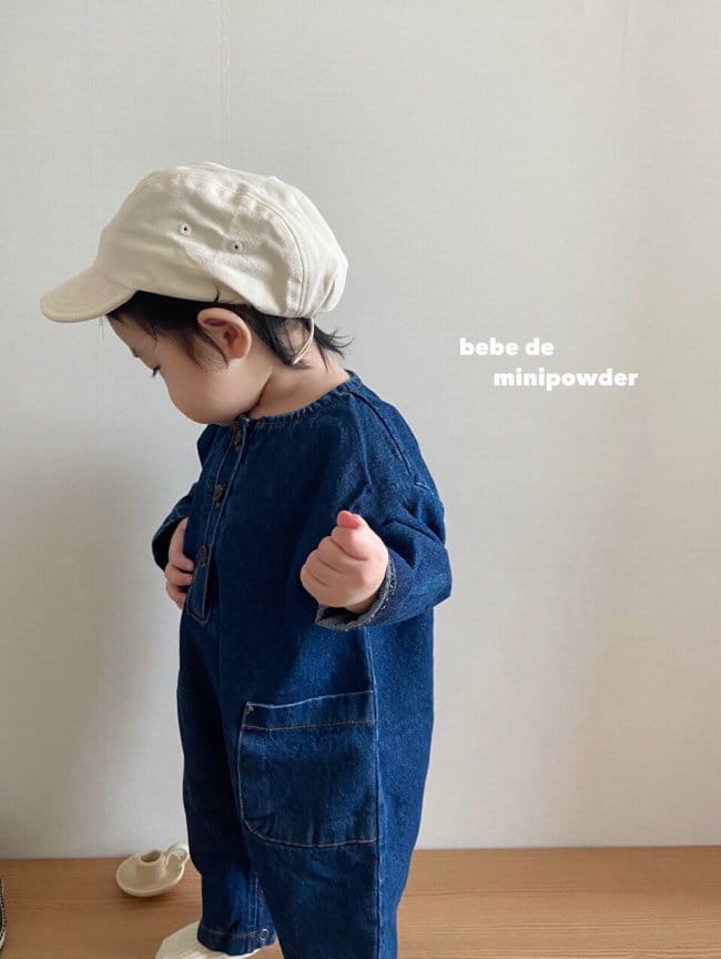 MINI POWDER - Korean Children Fashion - #Kfashion4kids - Pocket Denim Bodysuit - 5