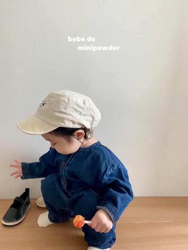 MINI POWDER - Korean Children Fashion - #Kfashion4kids - Pocket Denim Bodysuit - 7