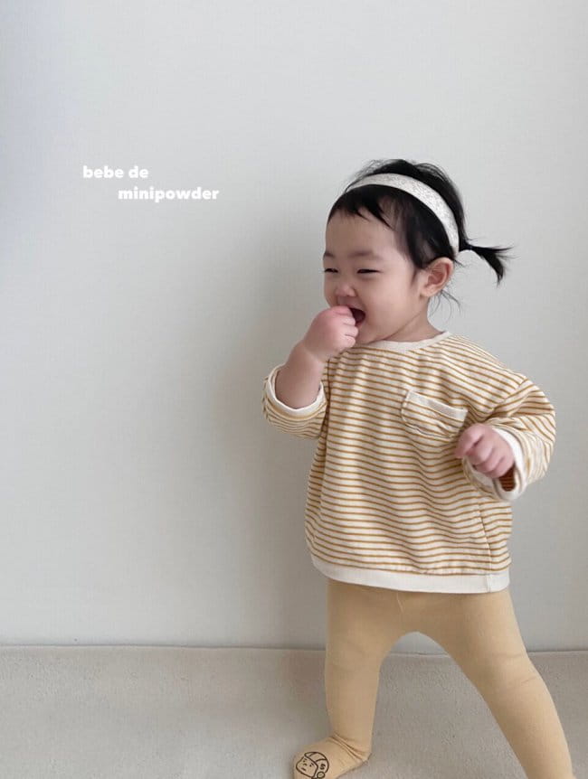MINI POWDER - Korean Children Fashion - #Kfashion4kids - Bebe Stripes Pocket Sweatshirt - 10