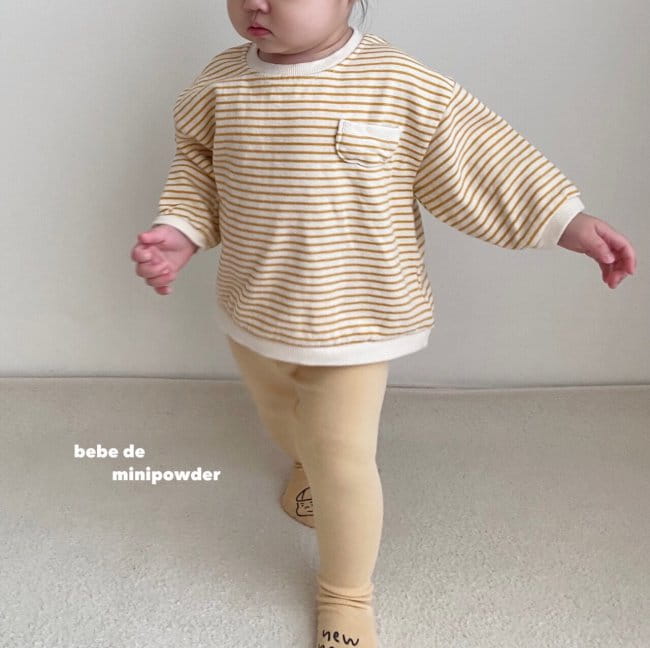 MINI POWDER - Korean Children Fashion - #Kfashion4kids - Bebe Stripes Pocket Sweatshirt - 11